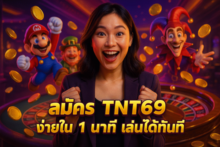 สมัคร TNT69 ง่ายใน 1 นาที เล่นได้ทันที