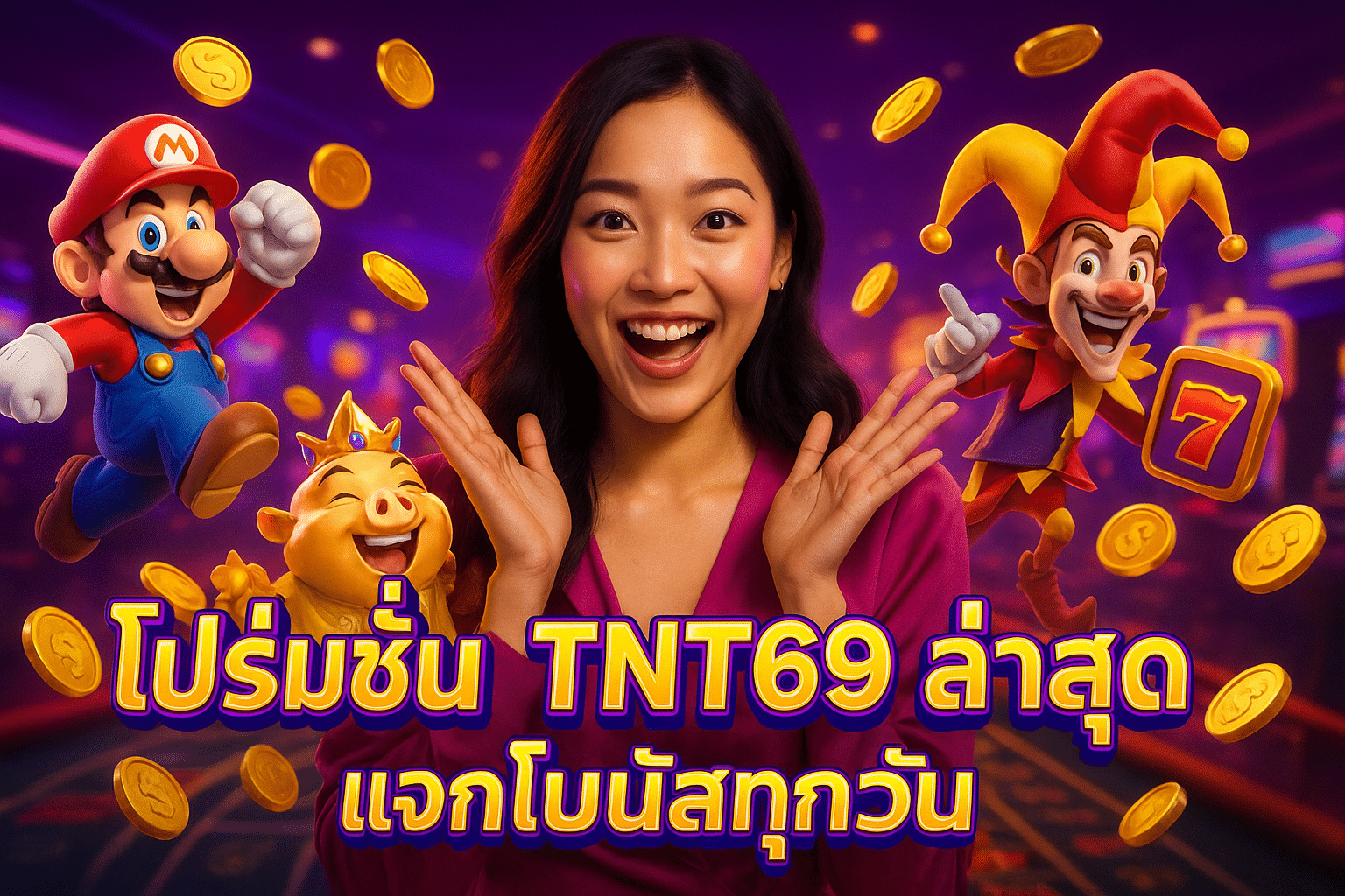โปรโมชั่น TNT69 ล่าสุด แจกโบนัสทุกวัน