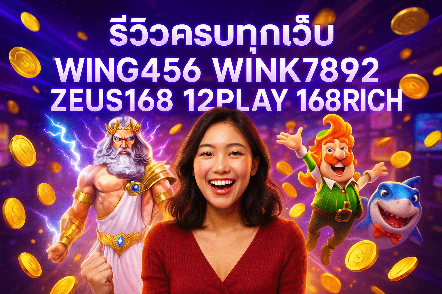รีวิวครบทุกเว็บ WING456 WINK789 ZEUS168 12PLAY 168RICH