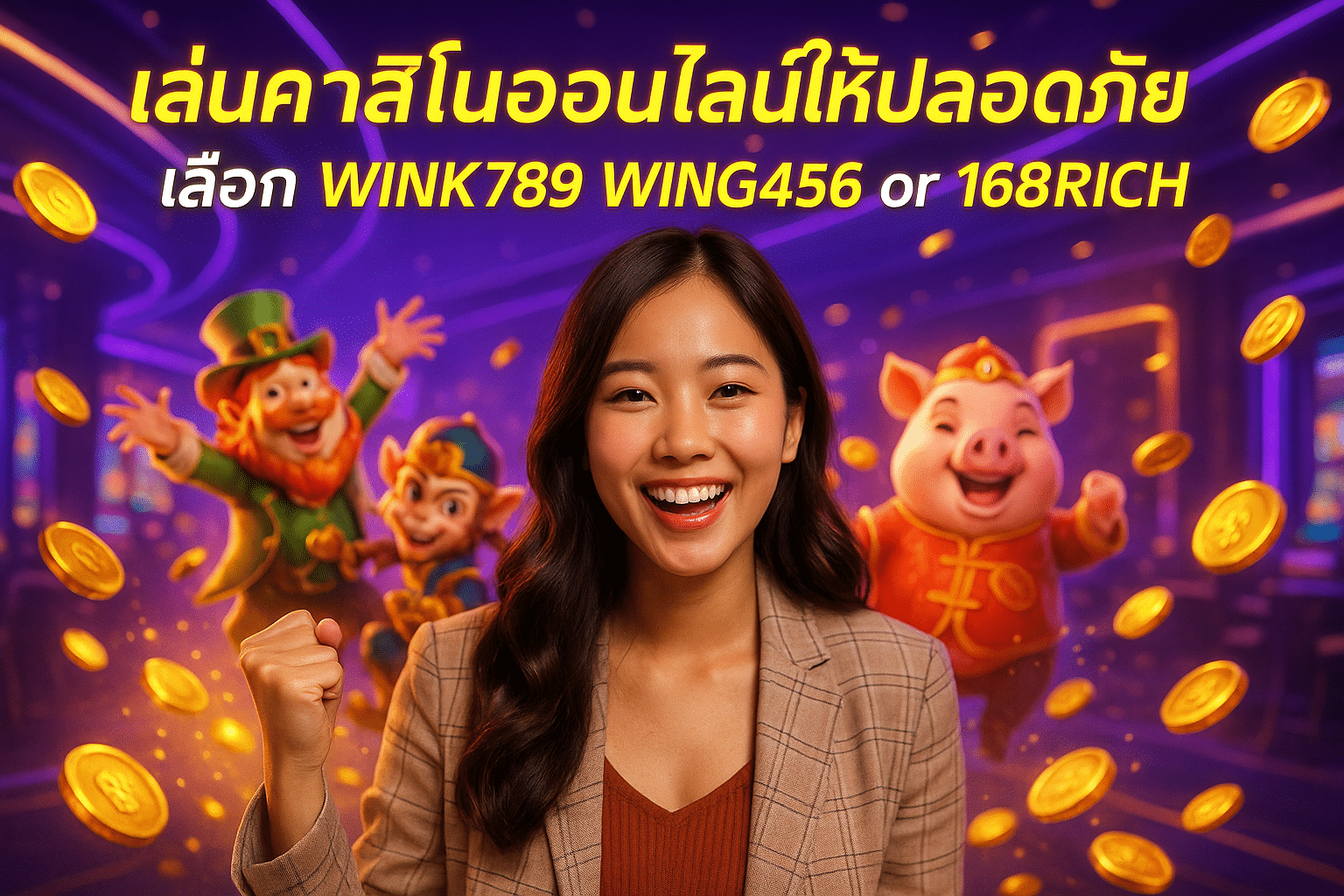 เล่นคาสิโนออนไลน์ให้ปลอดภัย เลือก WINK789 WING456 or 168RICH